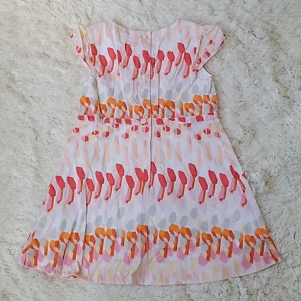 𝅺JANIE AND JACK WATERCOLOR POPPY PRINT DRESS, SIZE 2T